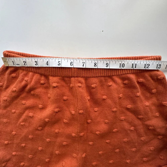 Callahan Winona Cuffed Nubby Knit Shorts in Burnt Orange size Small - Picture 7 of 10